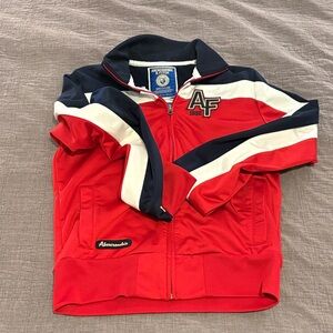 Red and Navy Track Jacket Medium